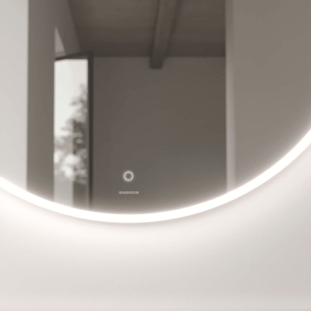 ECLIS rundt spejl med LED lys