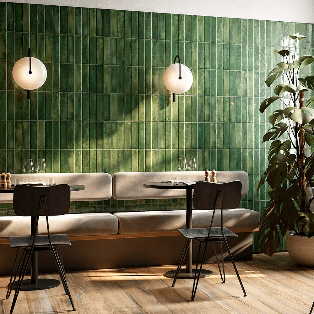 Mojo flisen i farven Green