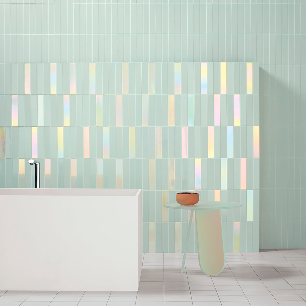 Hologram i farven Bubblegum med hologram overflade