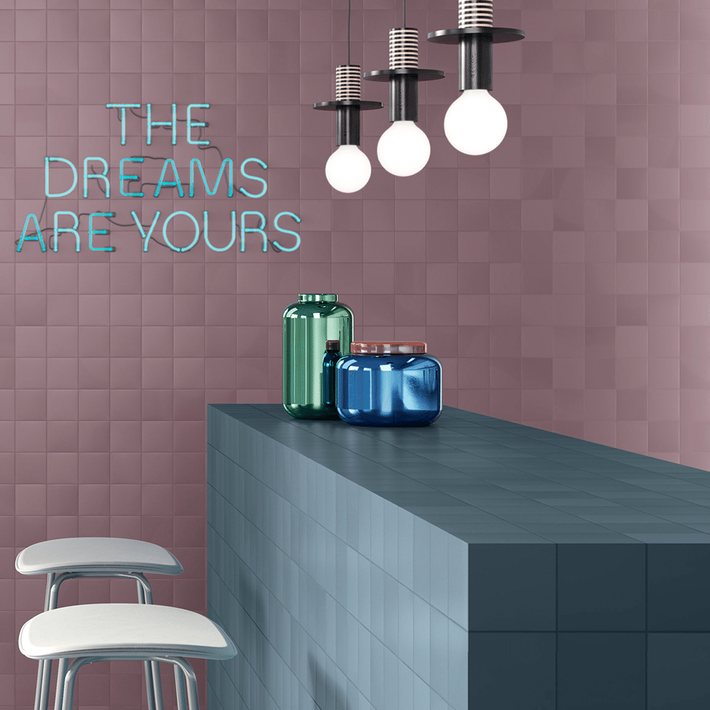 Piggo flisen i farven Malva