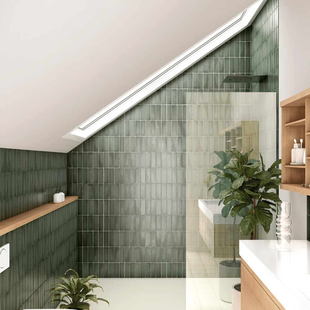 Mano flisen i farven Moss