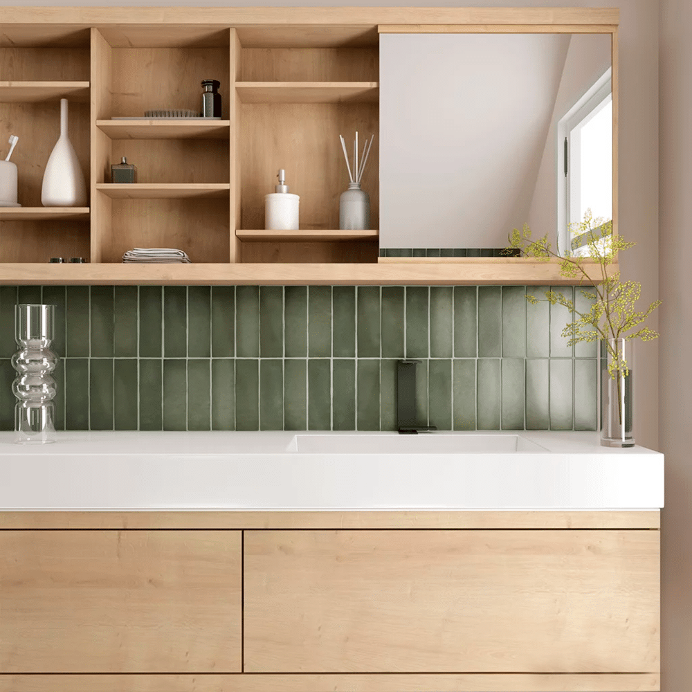 Mano flisen i farven Moss