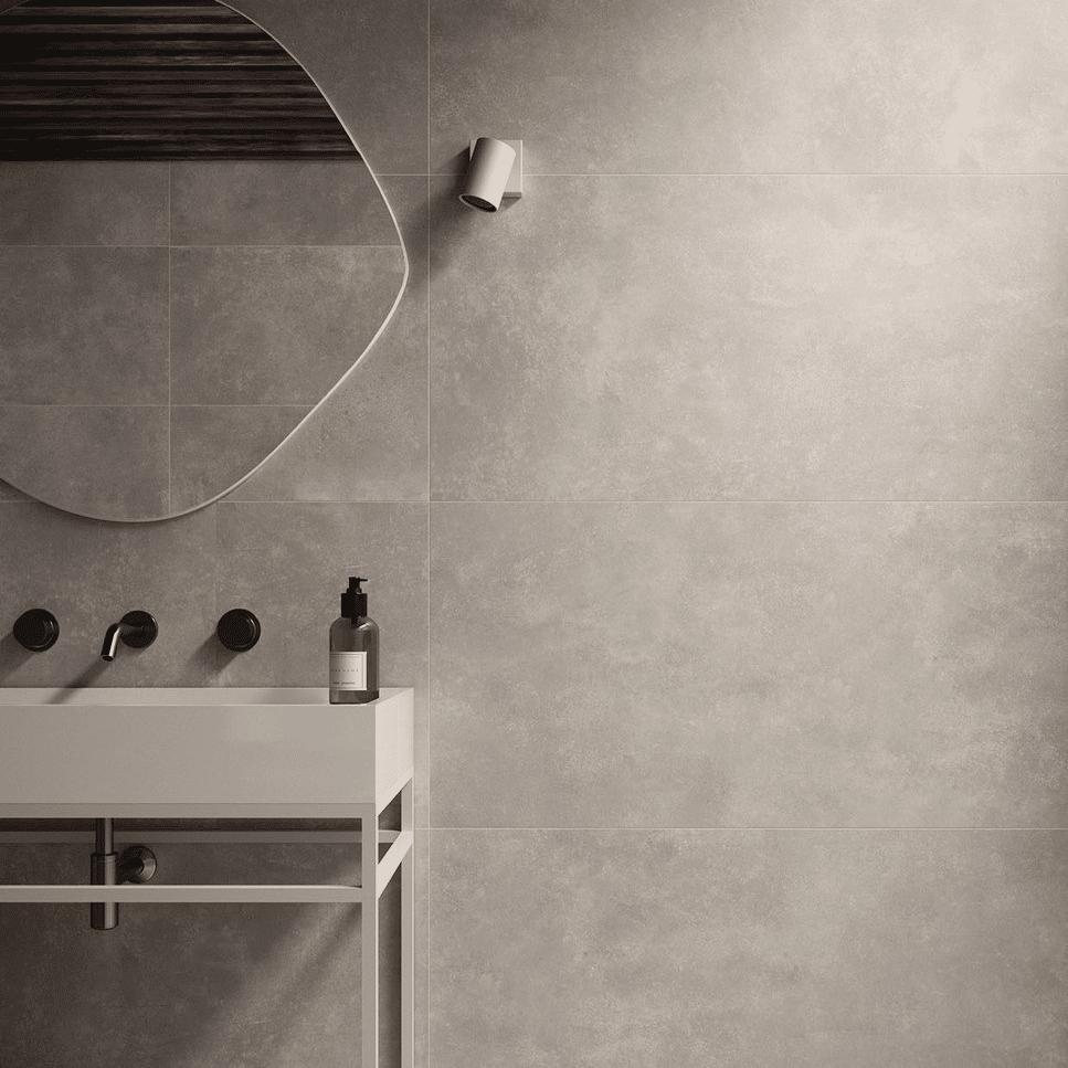 Metro flisen i farven Mud