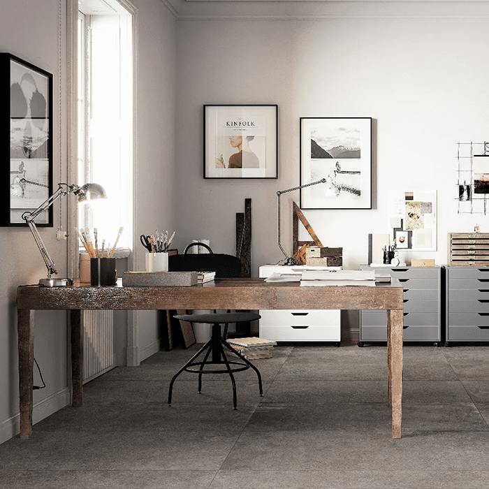 Ref flisen i farven Graphite