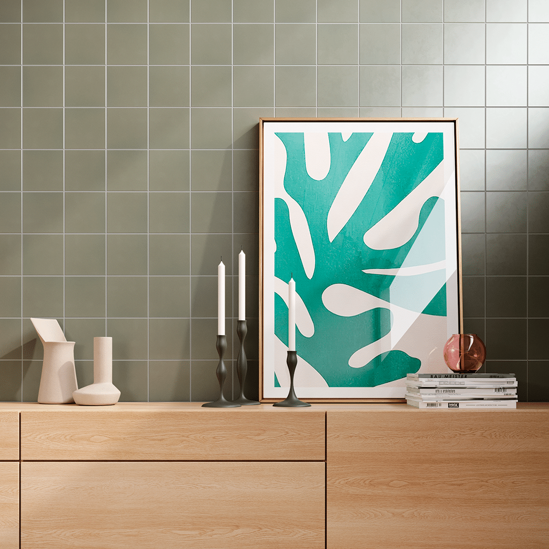 Trillo flisen i farven Olive