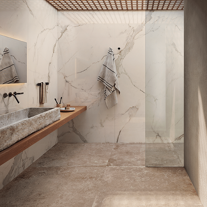 Ref flisen i farven Taupe