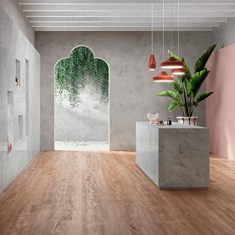 Miko flisen i farven Elegant