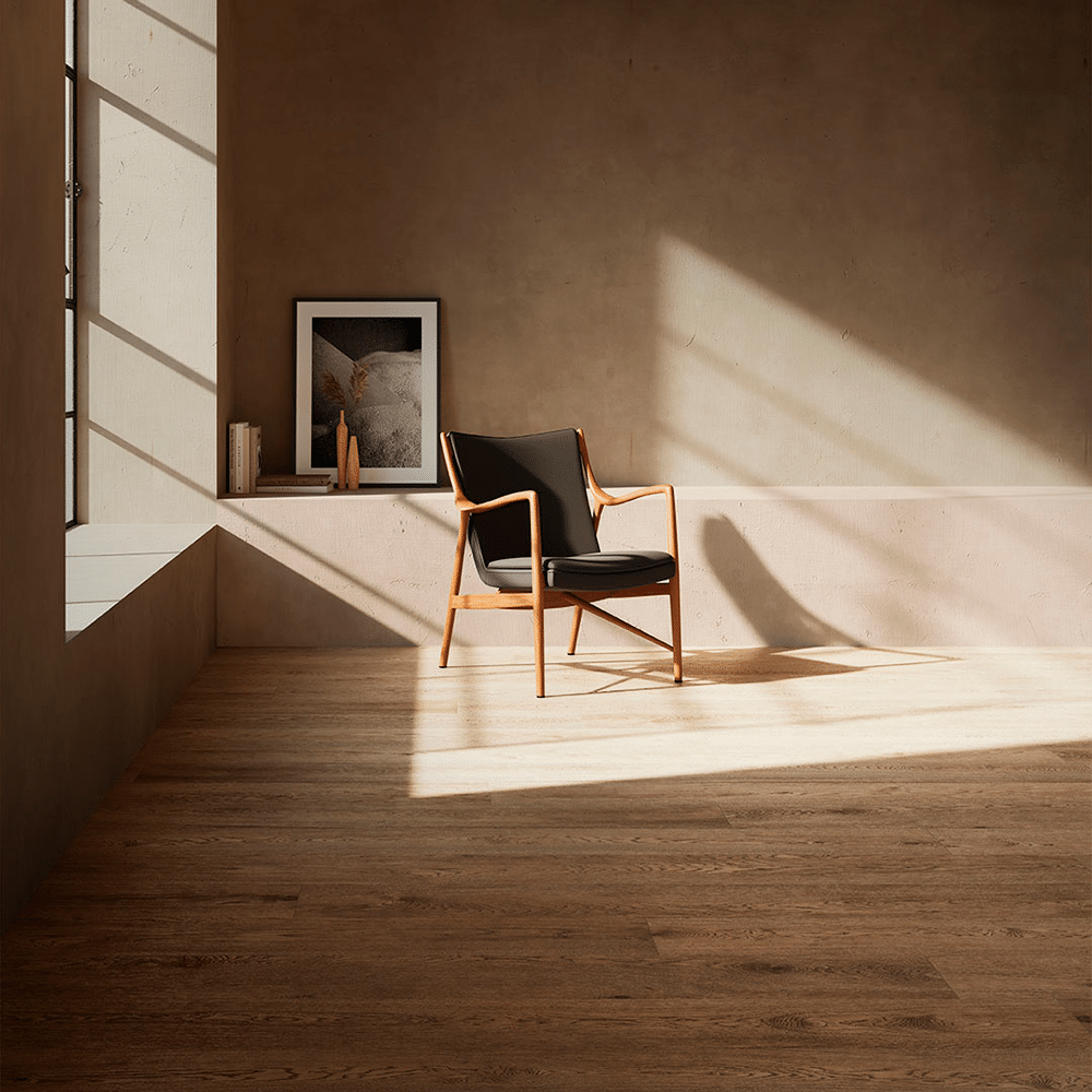 Luno flisen i farven Canella