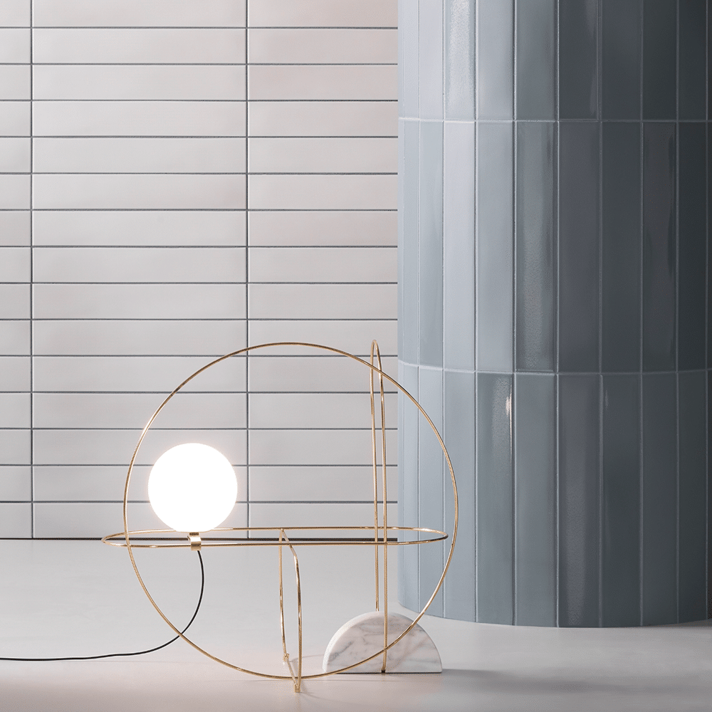 Piggo flisen i farven Bianco og Blu