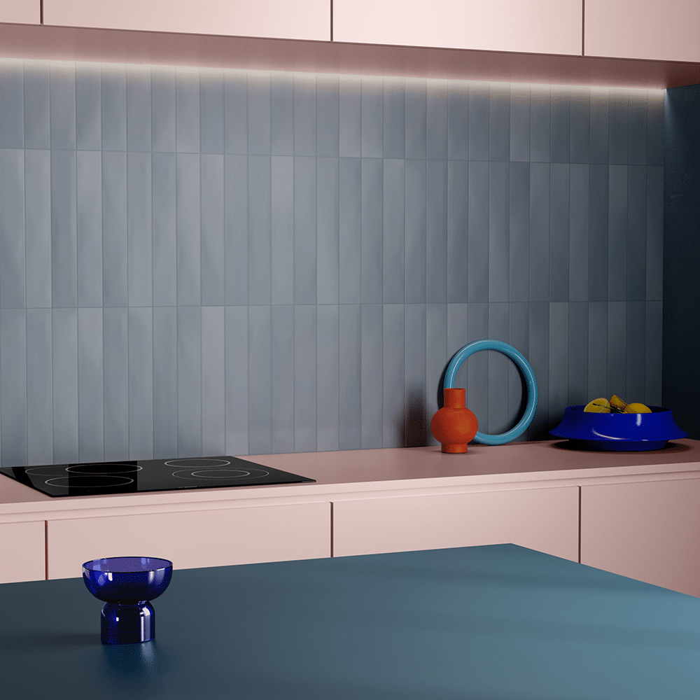 Piggo flisen i farven Blu