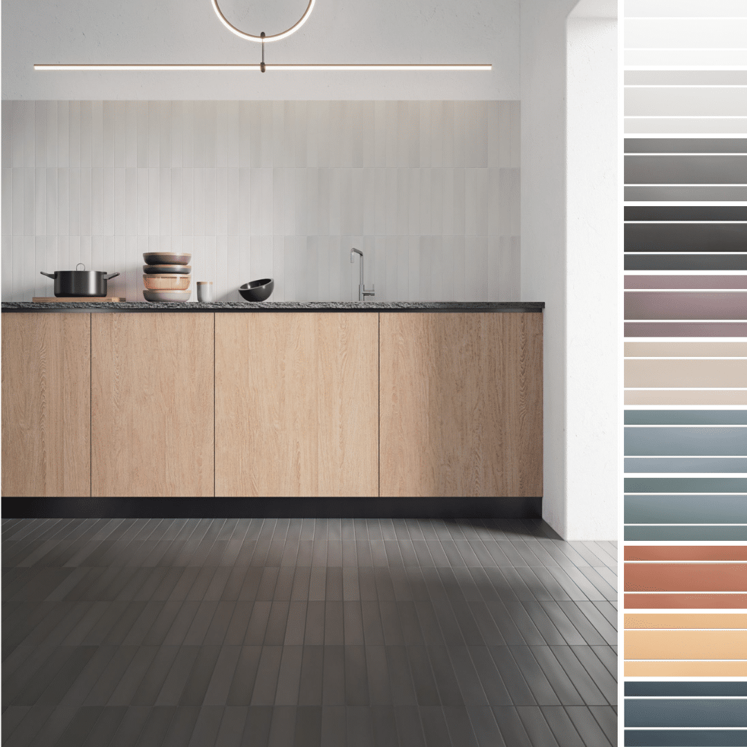 Piggo flisen i farven Grigio og Nero