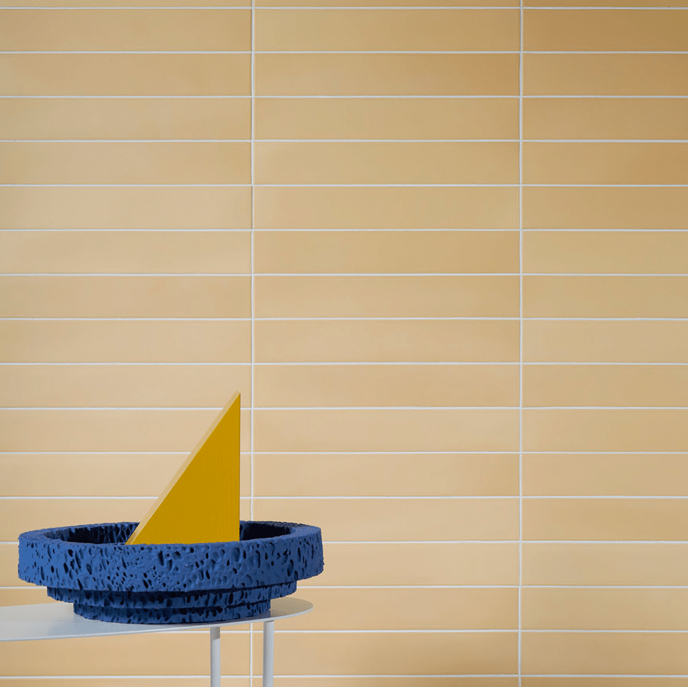 Piggo flisen i farven Ocra