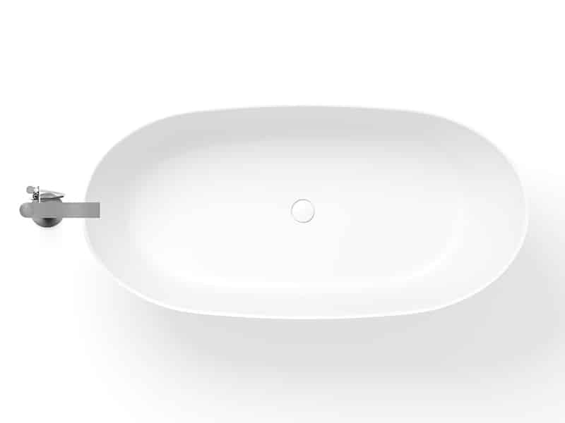 Rossella - Fritstående badekar - 158 × 77 cm