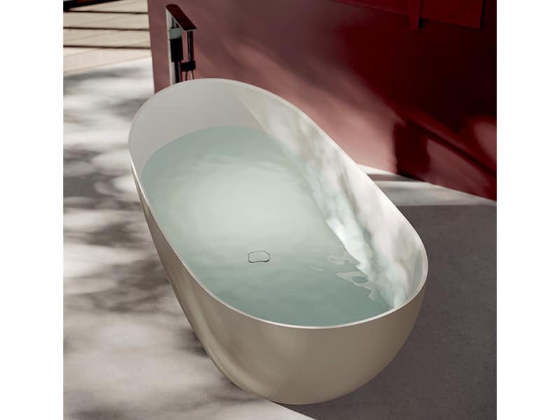 Rossella - Fritstående badekar - 158 × 77 cm