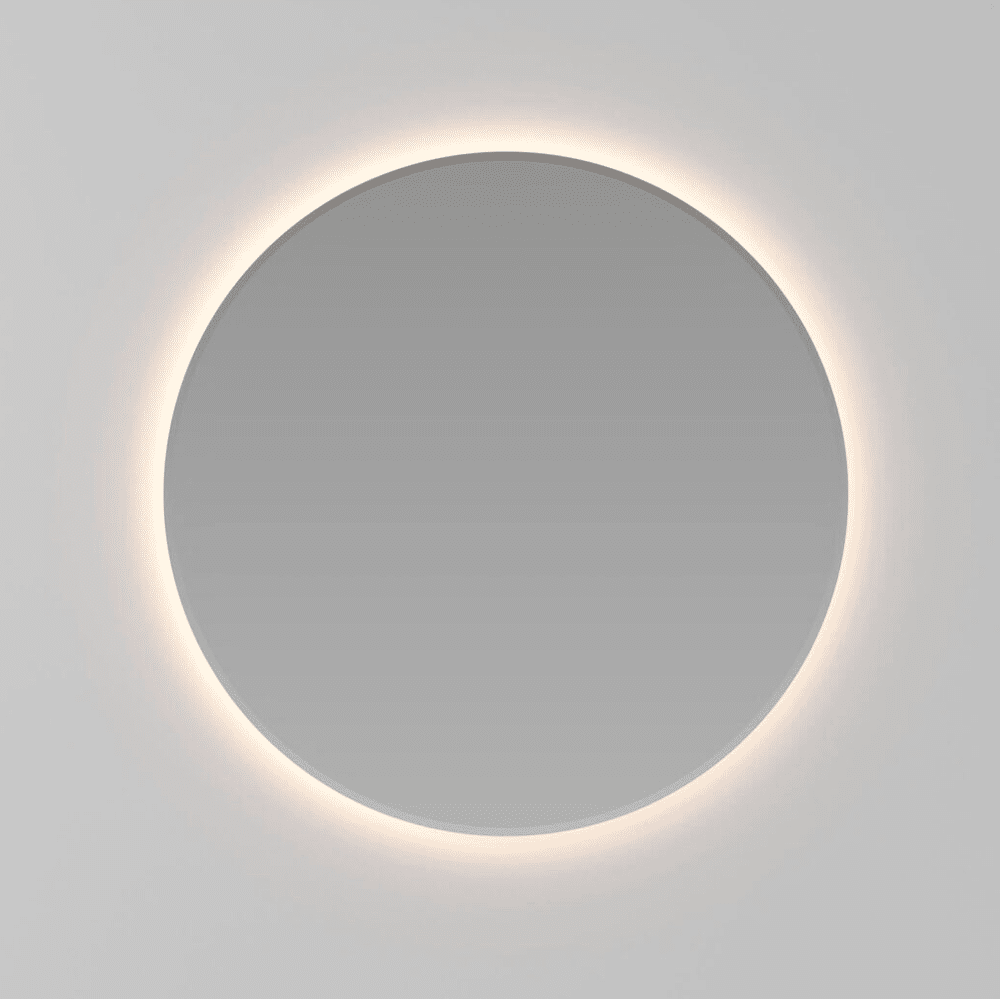 Rundt spejl med backlight