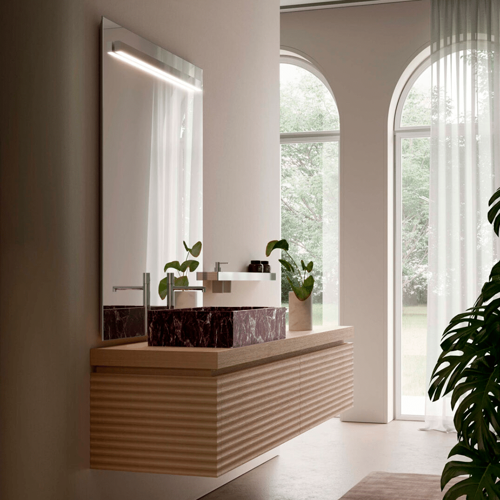 SIDE-UP spejl med backlight