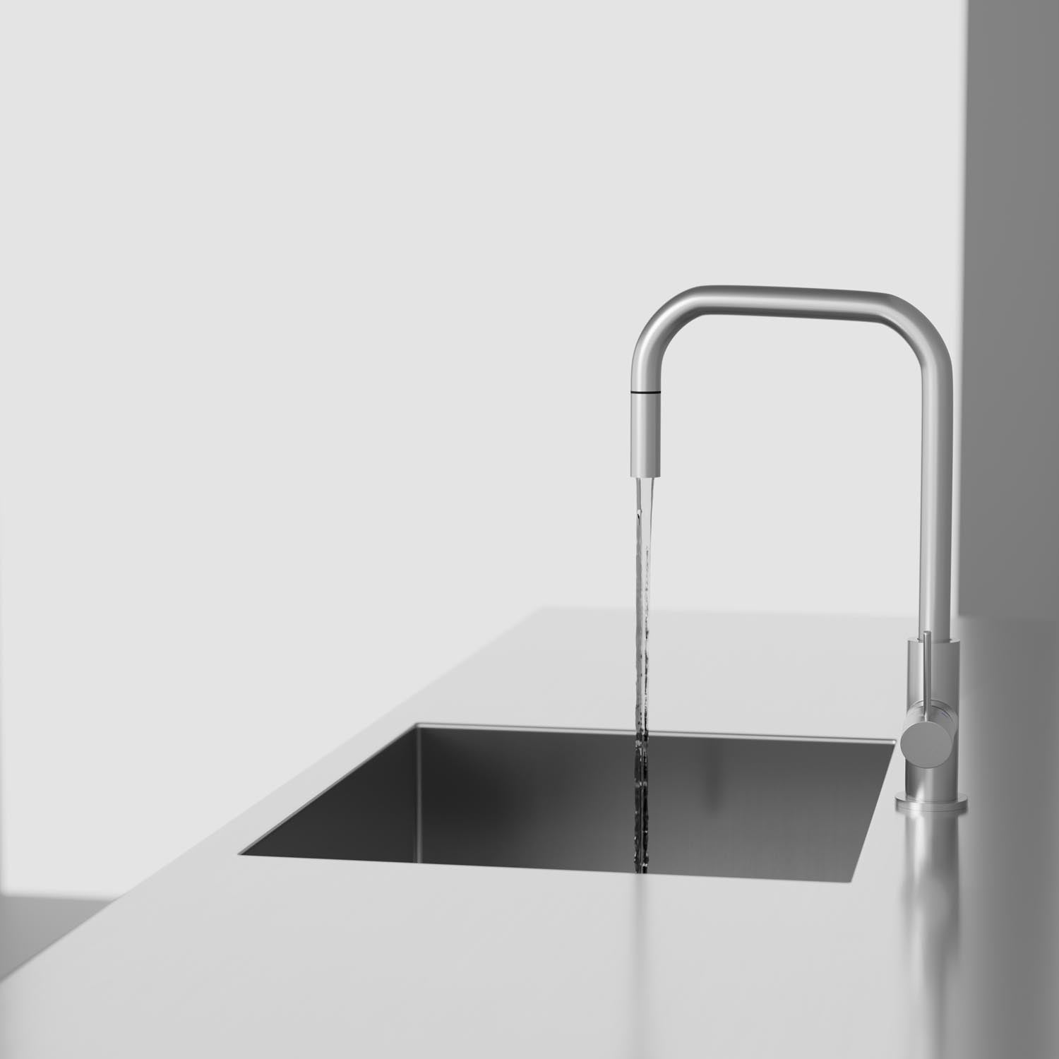 Scandtap Steel Accent Square køkkenarmatur