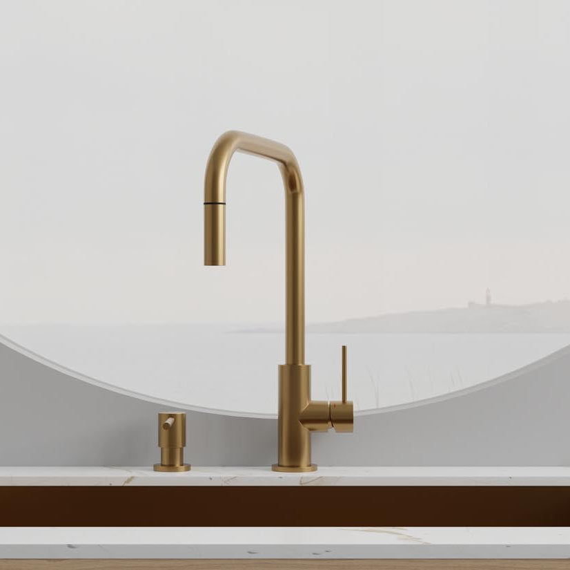 Scandtap Steel Accent Square køkkenarmatur