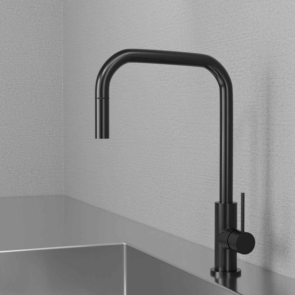 Scandtap Steel Accent Square køkkenarmatur