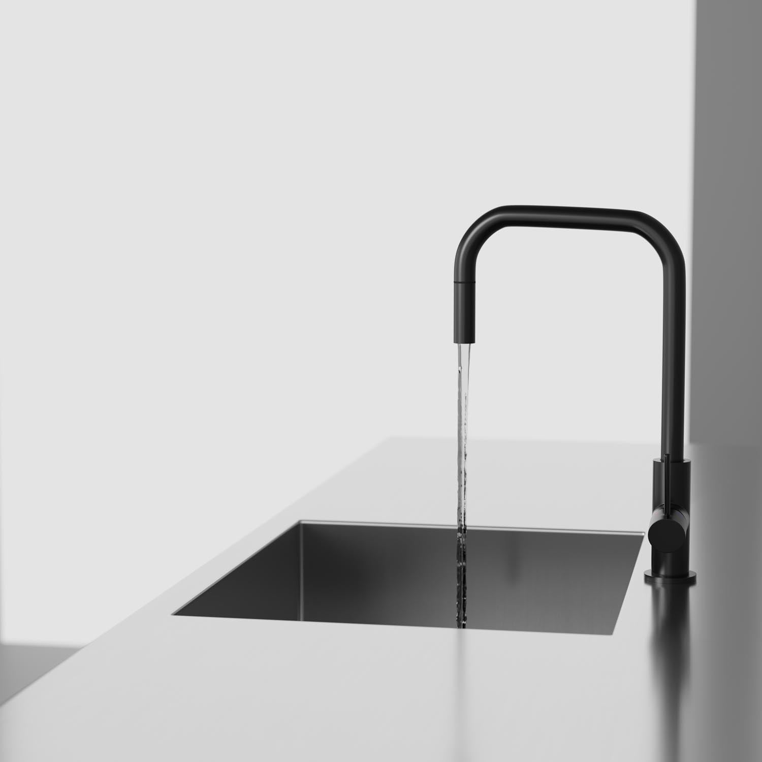 Scandtap Steel Accent Square køkkenarmatur