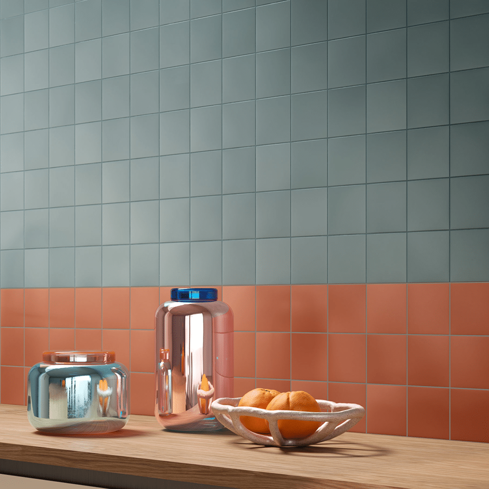 Piggo flisen i farverne Verde og Terra