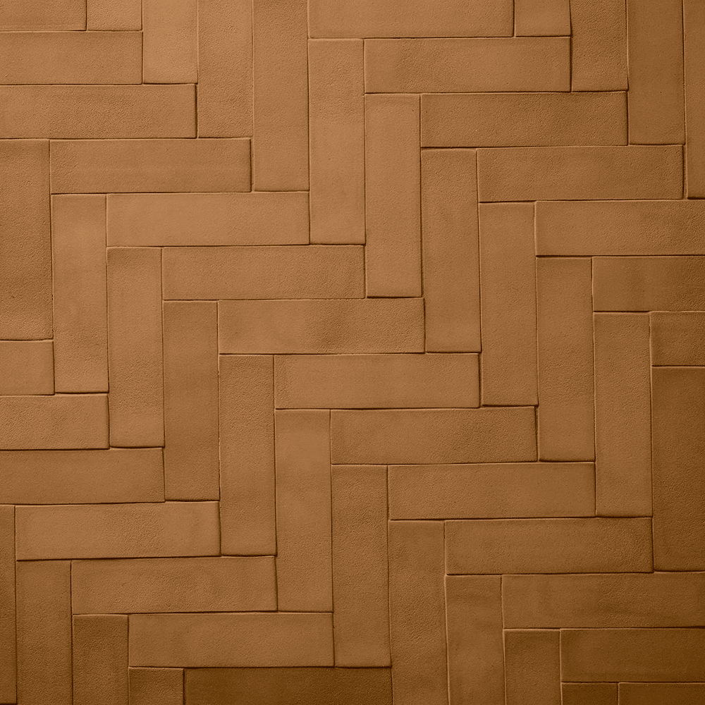 Solid flisen i farven Terra