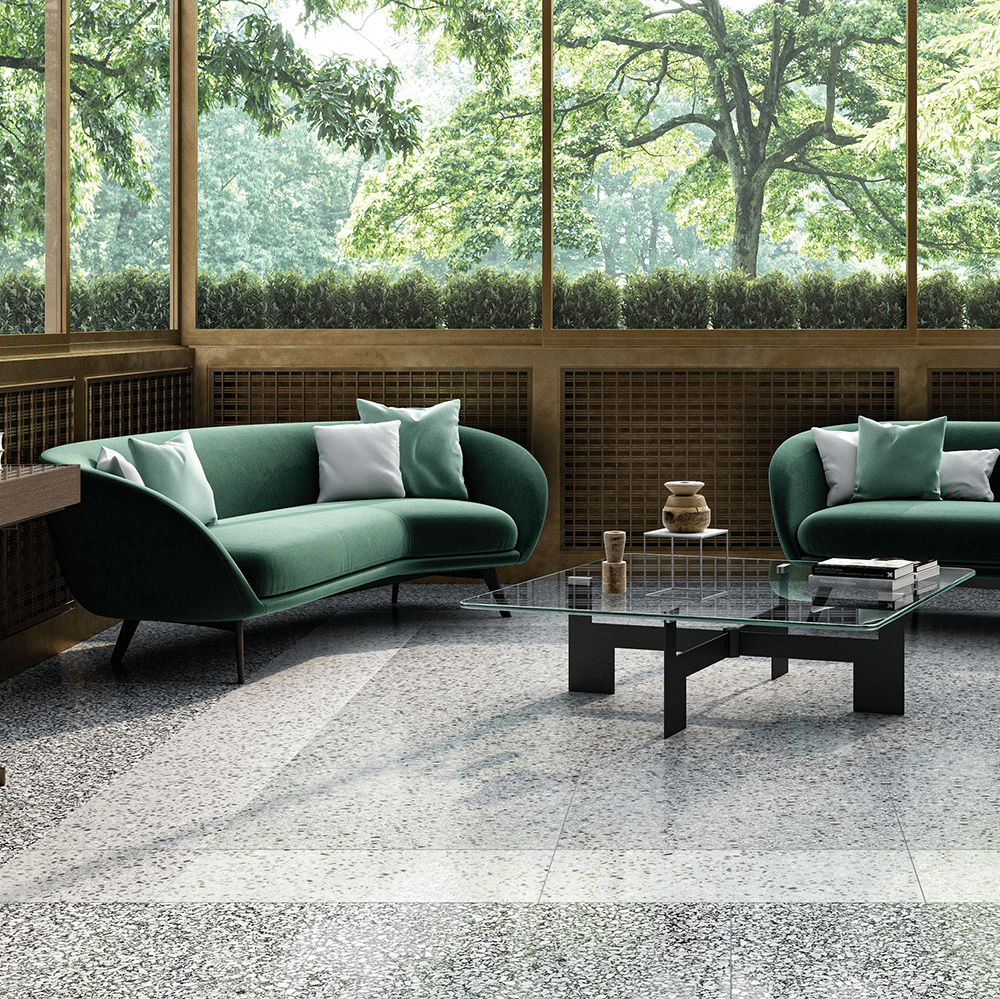 Tradizione flisen i farverne White og Light Grey