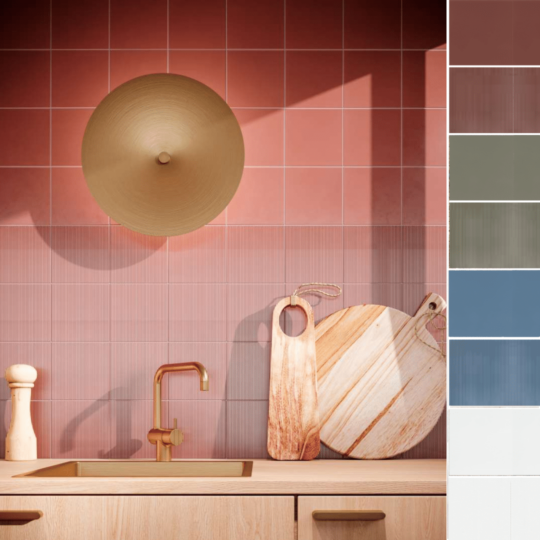 Trillo flisen i farven Brick