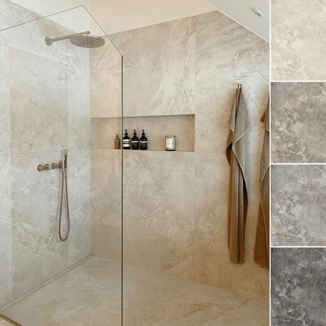 Up flisen i farven Butter