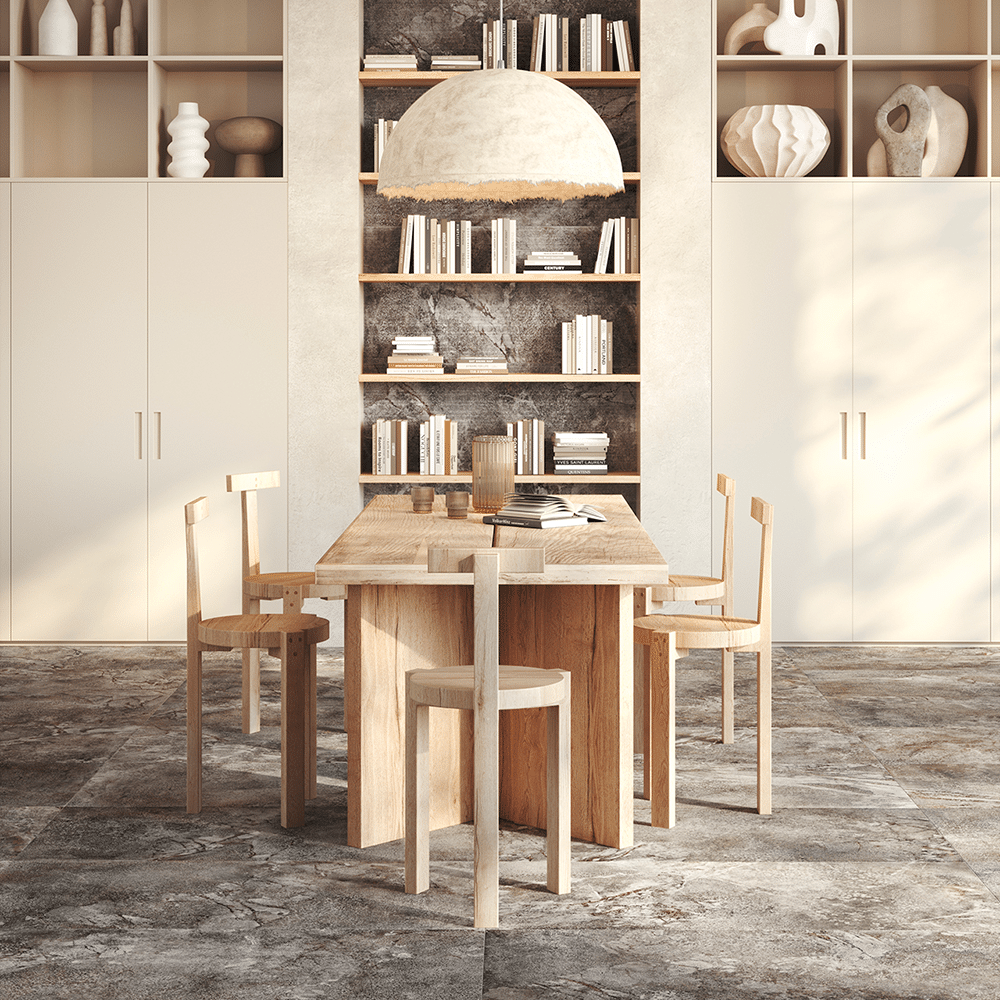 Up flisen i farven Fog