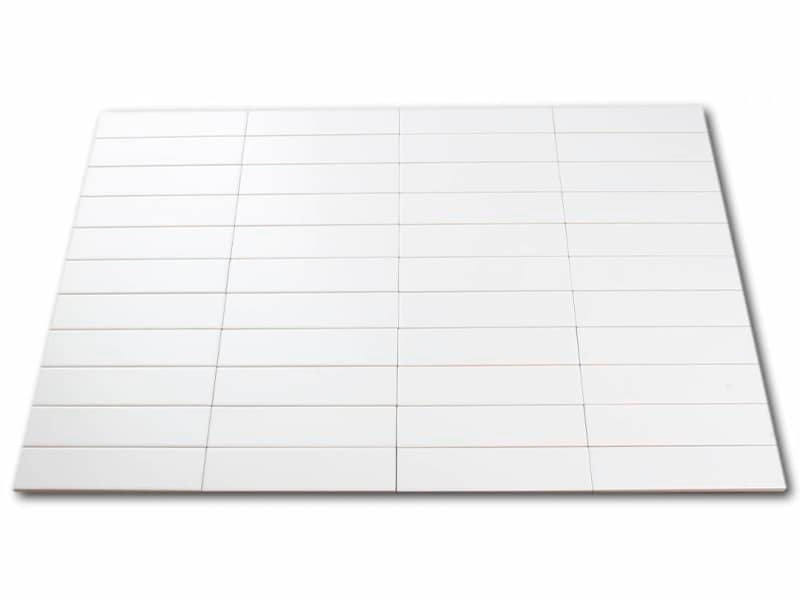 Hvid mat - 5 x 20 cm