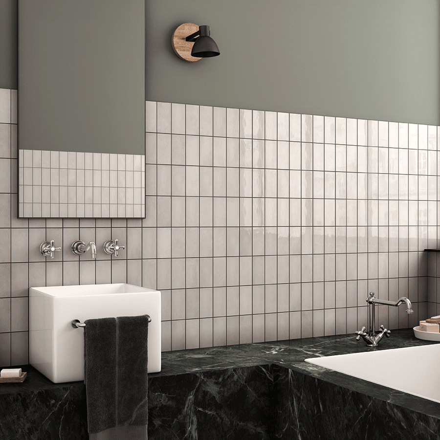 Vill flisen i farven Silver Mist