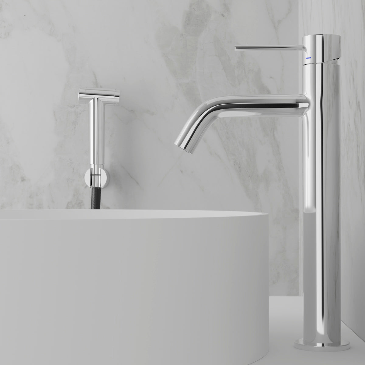 Scandtap Steel Voyage B High håndvaskarmatur