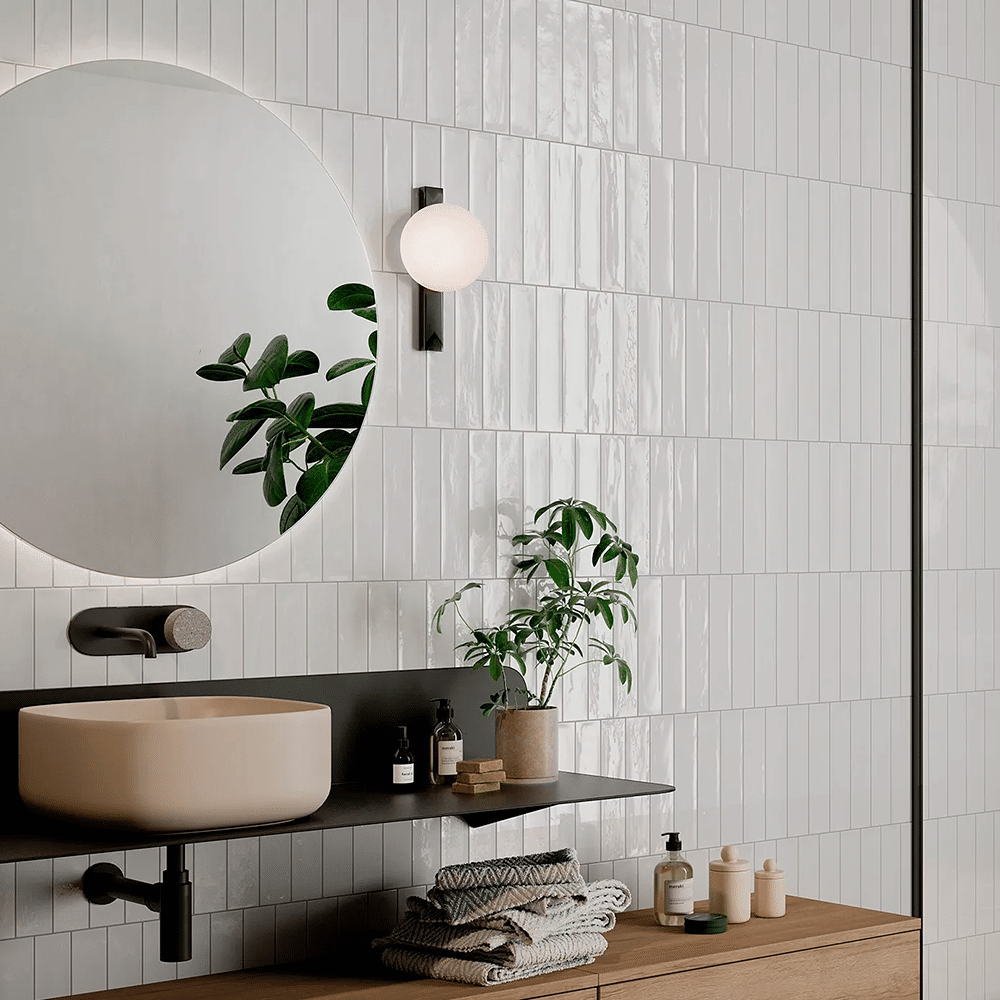 Mojo flisen i farven White