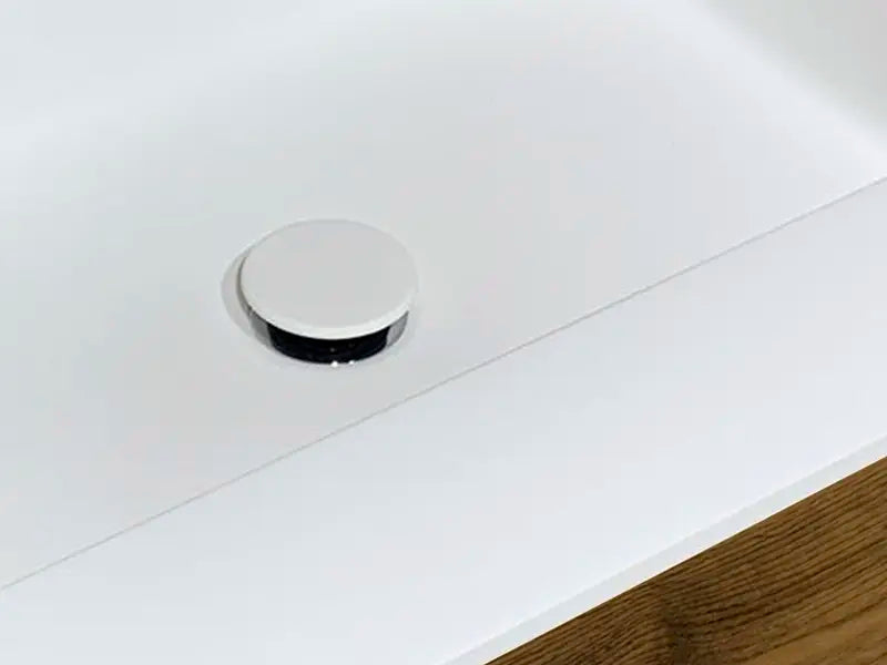 Wood on White Cadore 90 cm med 2 skuffer og inkl. vask