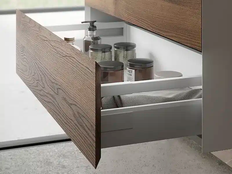 Wood on White Antico 90 cm med 2 skuffer og inkl. vask