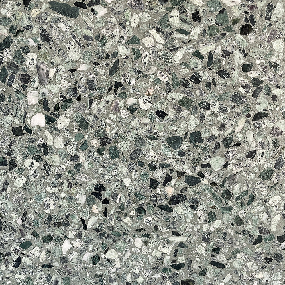 Terrazzo 0677 med grågrøn mix
