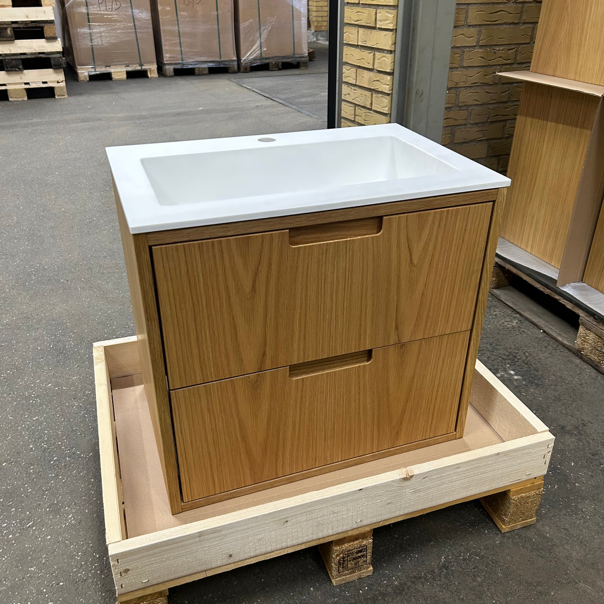 OUTLET ALMA 3931 Snedker badmøbel - Eg Naturolieret - 60 x 40 cm