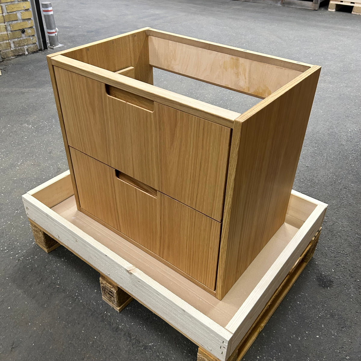 OUTLET ALMA 3931 Snedker badmøbel - Eg Naturolieret - 60 x 40 cm