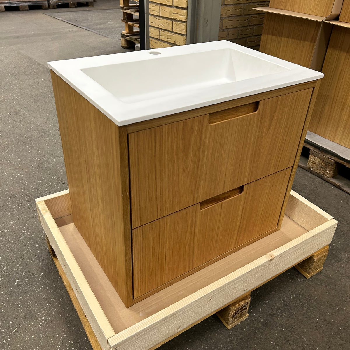OUTLET ALMA 3931 Snedker badmøbel - Eg Naturolieret - 60 x 40 cm