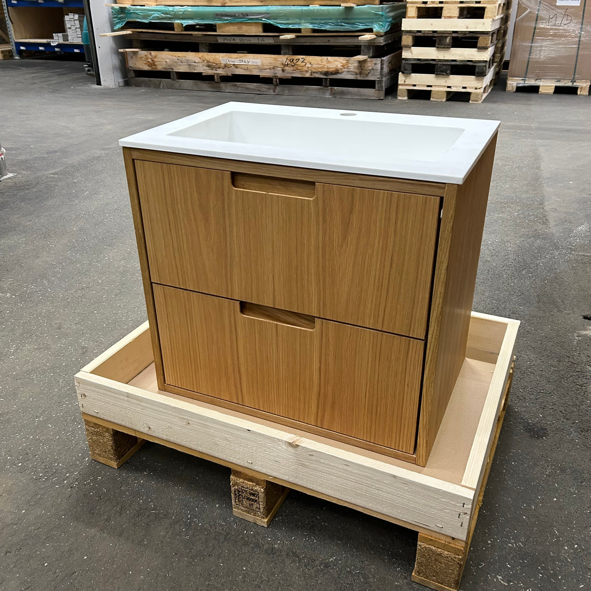 OUTLET ALMA 3931 Snedker badmøbel - Eg Naturolieret - 60 x 40 cm