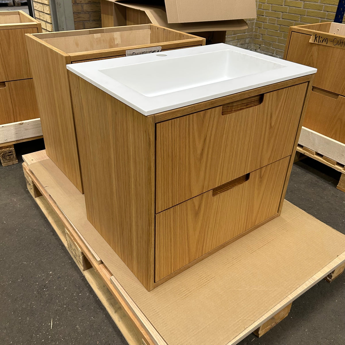 OUTLET ALMA 3931 Snedker badmøbel - Eg Naturolieret - 60 x 40 cm