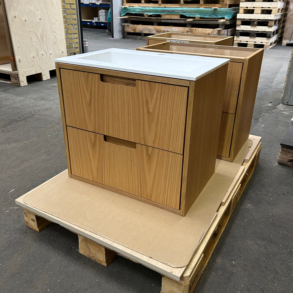 OUTLET ALMA 3931 Snedker badmøbel - Eg Naturolieret - 60 x 40 cm