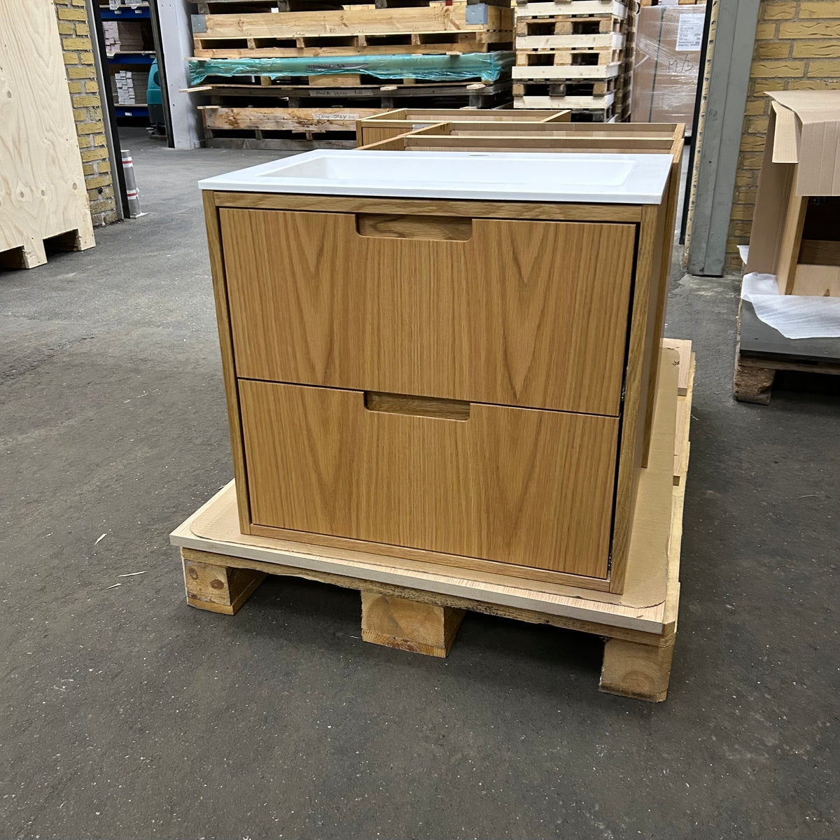 OUTLET ALMA 3931 Snedker badmøbel - Eg Naturolieret - 60 x 40 cm