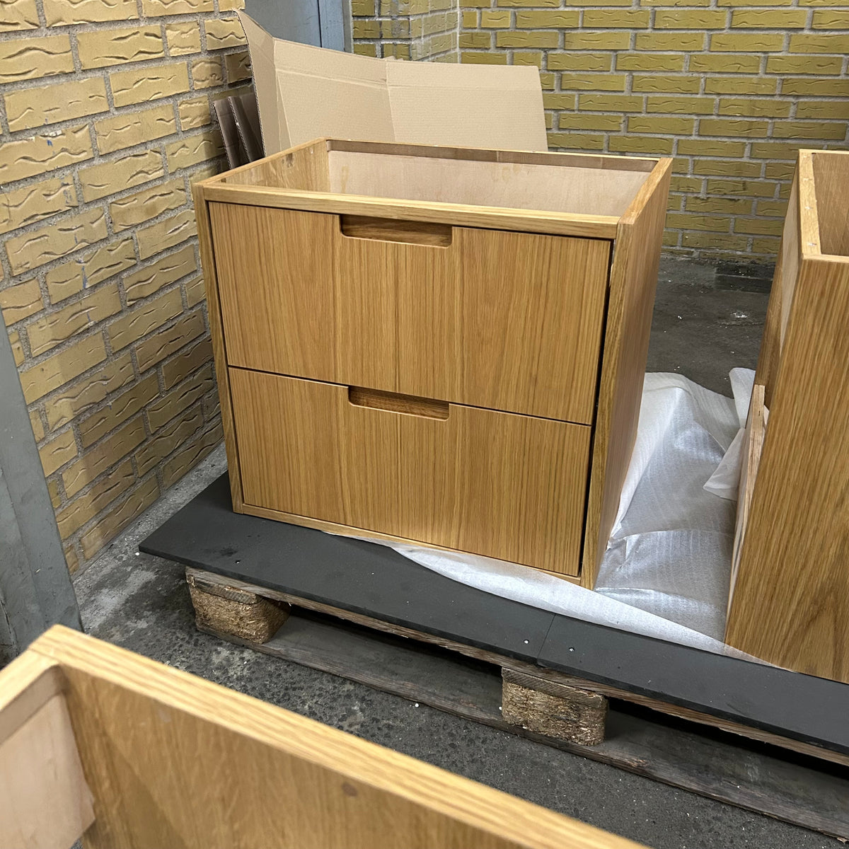 OUTLET ALMA 3931 Snedker badmøbel - Eg Naturolieret - 60 x 40 cm