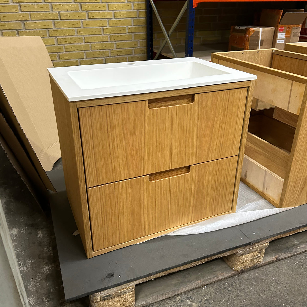OUTLET ALMA 3931 Snedker badmøbel - Eg Naturolieret - 60 x 40 cm