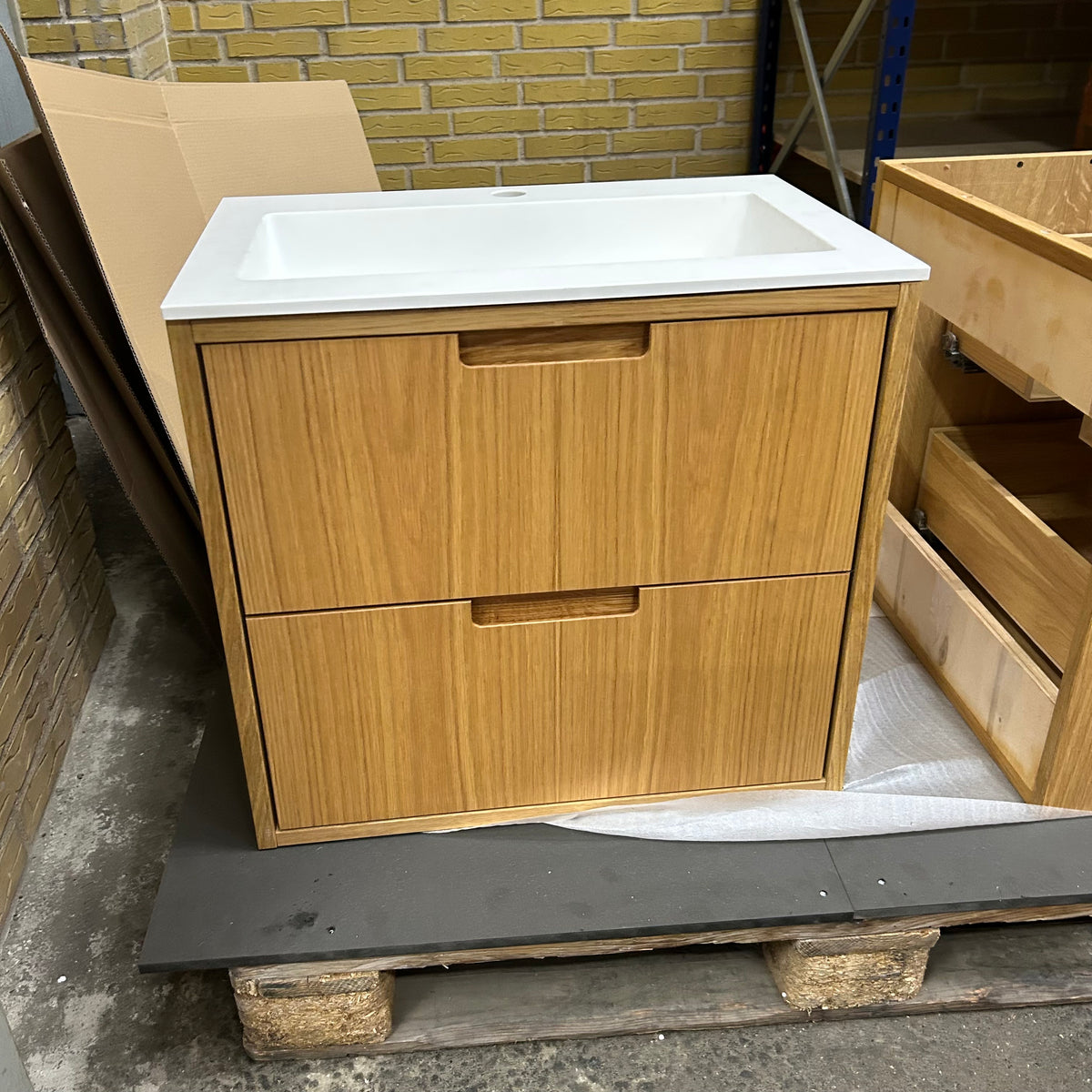 OUTLET ALMA 3931 Snedker badmøbel - Eg Naturolieret - 60 x 40 cm