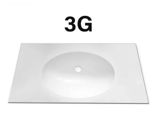 Vask type - 1403mm bordplade (3G)