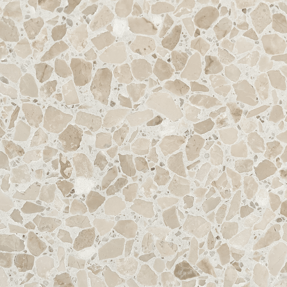 Terrazzo 7810 med lyst, beige mix Sokkelkant