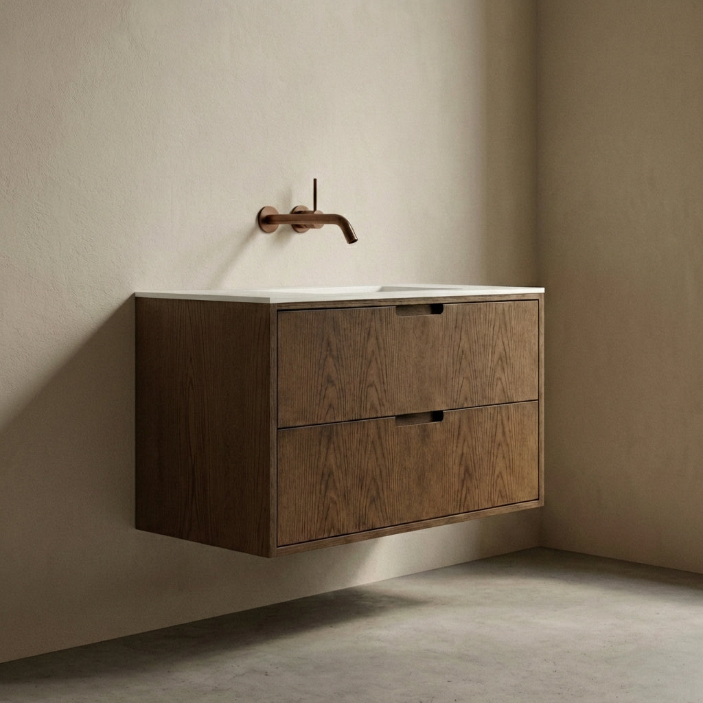 ALMA 3902 Snedker Badmøbel - Mørk - 90 x 50 cm - LIMITED EDITION